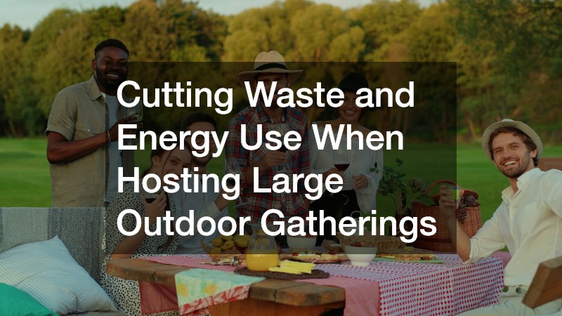 Cutting Waste and Energy Use When Hosting Large Outdoor Gatherings